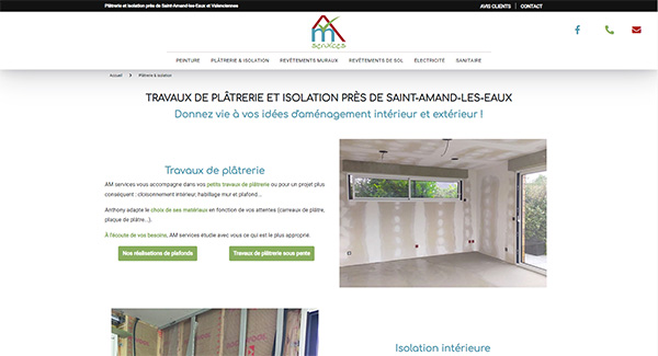 Travaux de plâtrerie et d'isolation près de Saint-Amand-les-Eaux